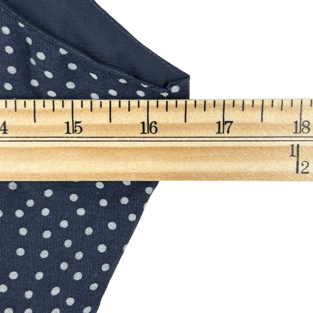 Abercrombie & Fitch Navy Blue Polka Dot Maxi Dress